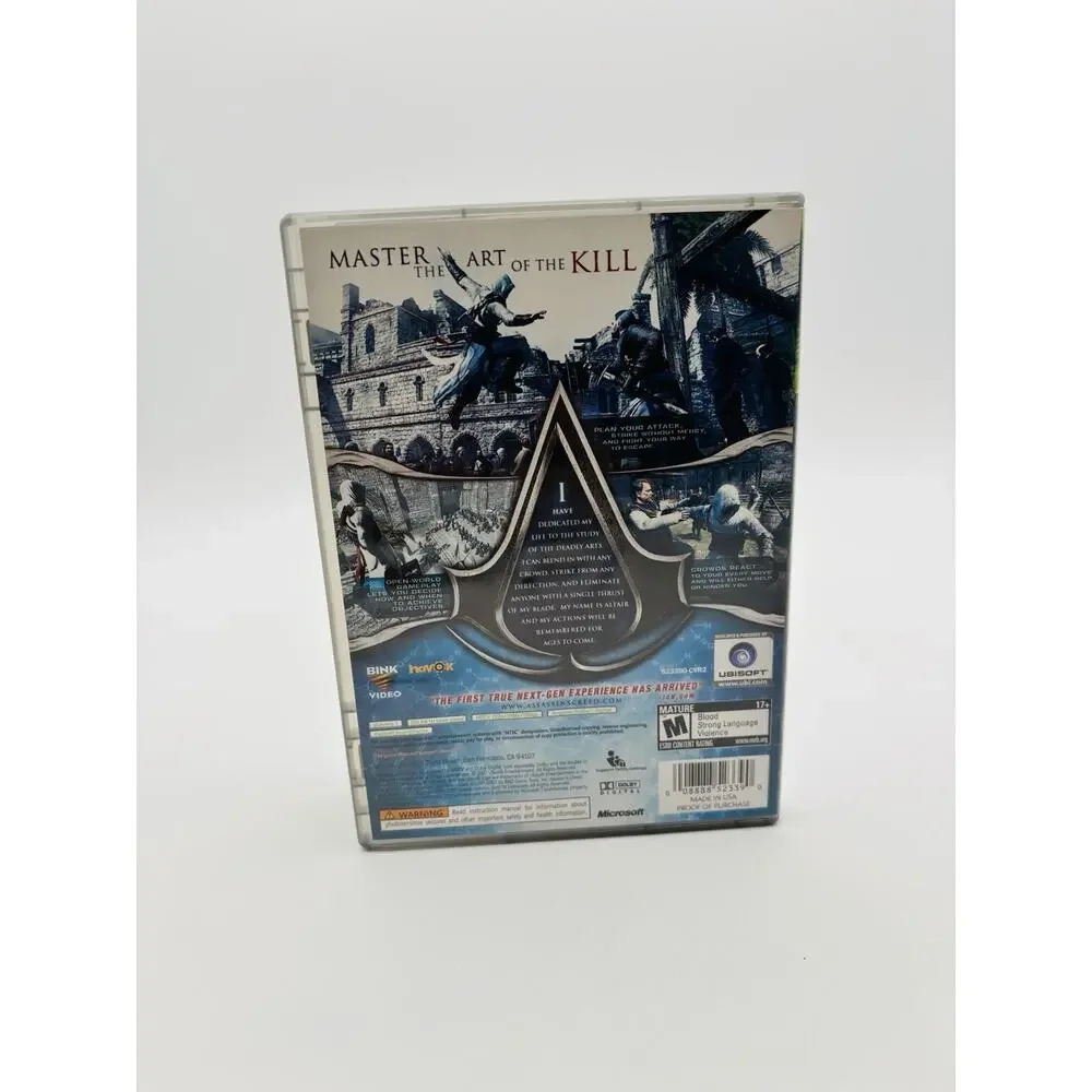 Assassins Creed Platinum Hits Microsoft Xbox 360 CIB Complete Tested Works VG
